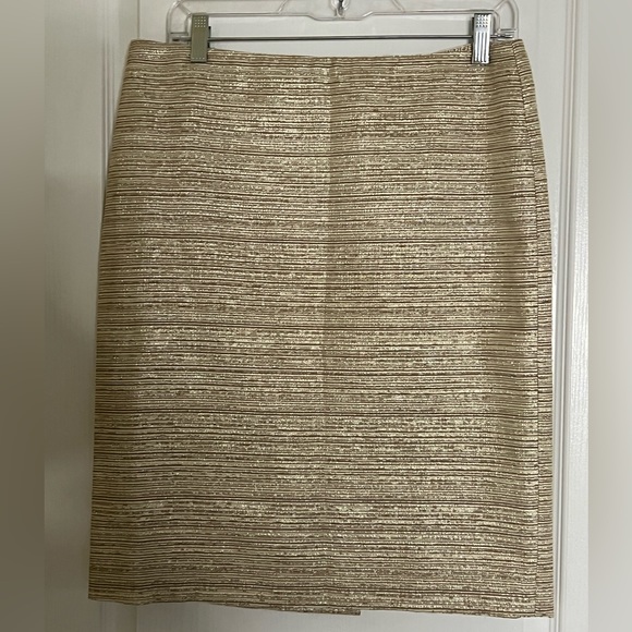 Talbots Dresses & Skirts - Like new Talbots gold shimmer skirt